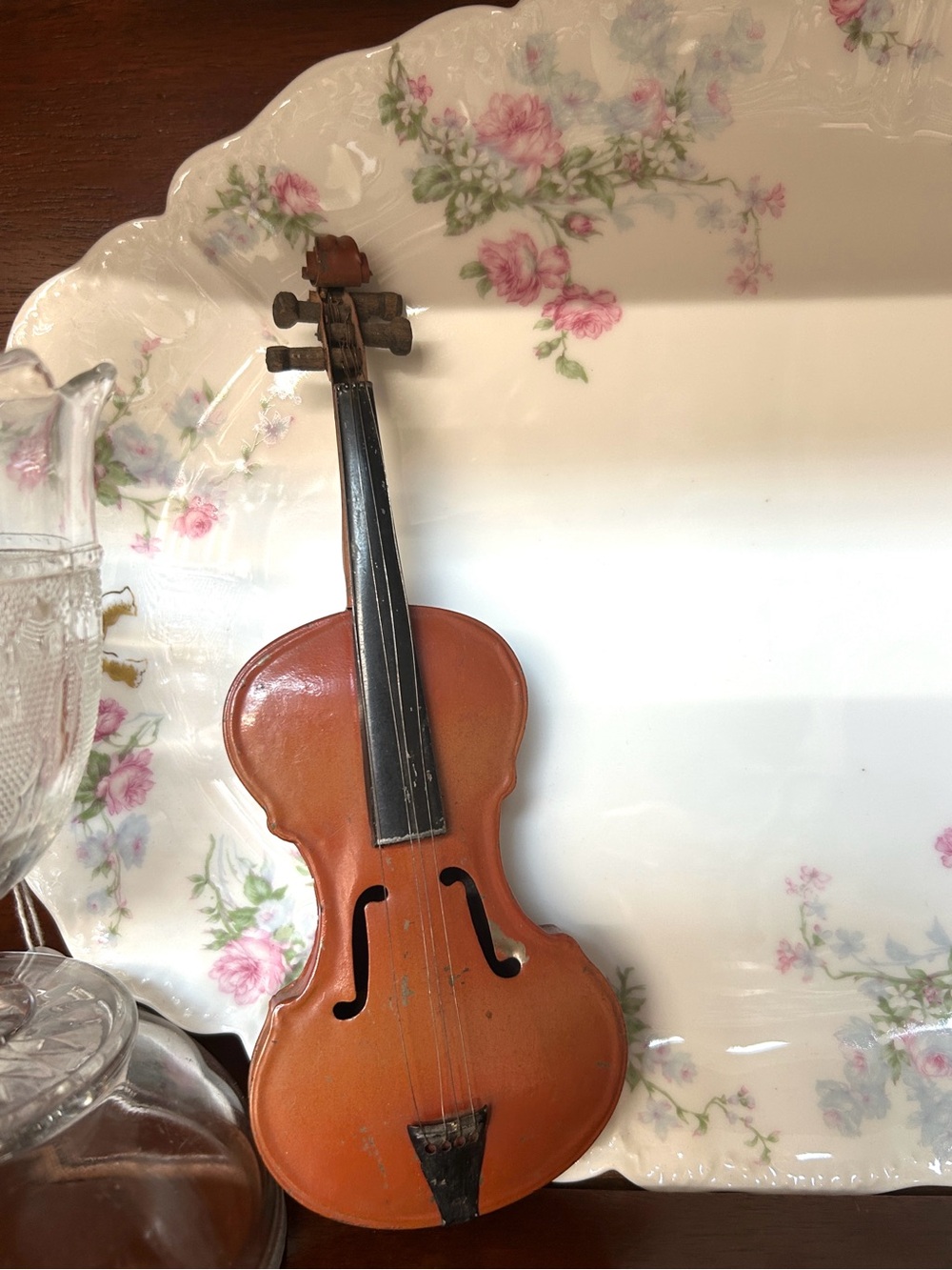 Vintage Kids Mini Tin Toy Violin
